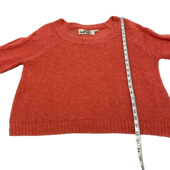 Anthropologie Rosie Neira Homeward Pullover Lightweight Sweater in‎ Coral Size S - Picture 7 of 7